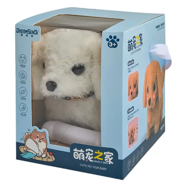 Interaktiver elektrischer Roboterhund, realistisches Hundespielzeug, wirkt wie ein echter Welpe, Plüschtier, batteriebetriebene Stofftierpuppe für Kinder - Image 7