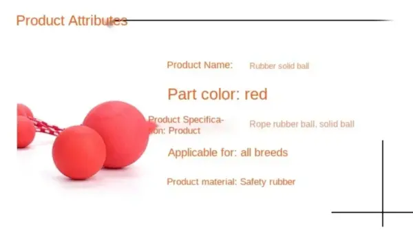 Hundes pielzeug für große Hunde Spielzeug Gummi Backenzähne Biss zug solide biss feste elastische ungiftige geruchlose Haustier Ball Spielzeug - Image 6