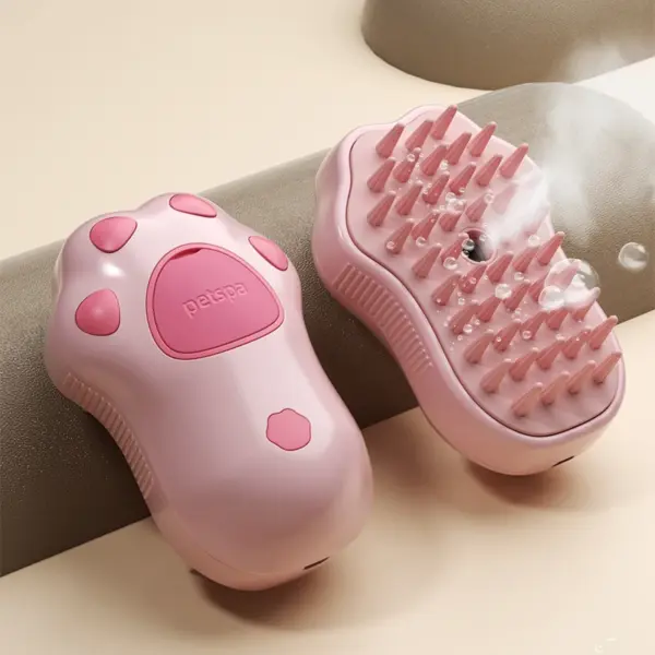 3-in-1 dampfige Haustier-Hundebürste, Katzen-Dampfbürste, elektrisches Spray, Katzenhaarbürste, Kamm, Massage, Hundesalon-Werkzeug, lose Haarzubehör - Image 7