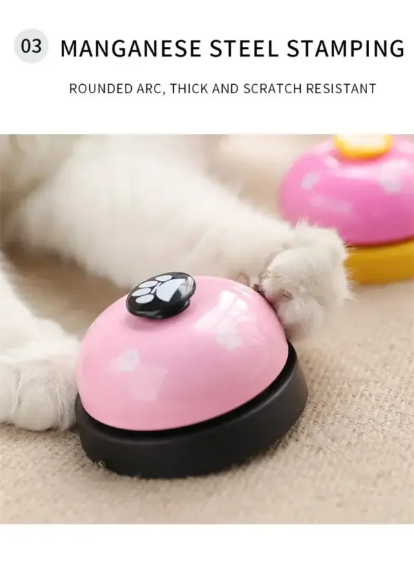 Hunde trainieren Glocken Katze Mahlzeit Glocke Welpen Fütterung Anruf Glocke Kind Hand Fähigkeit Training interaktive Katzen Spielzeug Haustier Training Knopf - Image 18