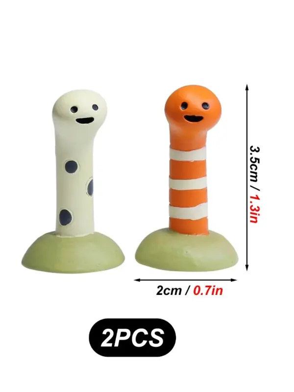 2 Pcs/set Aquarium Decor Accessories Cute Animal Bookshelf Decoration Home Decoration Landscaping Ornament Fish Tank Decoration - Image 8