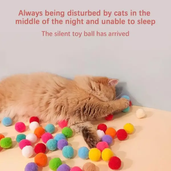 Katzen spielzeug interaktives Start trainings spielzeug für Haustier Kätzchen kreative Mini-Schieß waffen spiele Stretch Plüsch ballspiel zeug Haustier bedarf - Image 3
