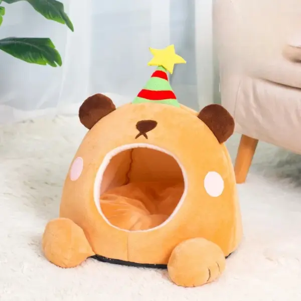 Faltbare Haustierhaus-Welpenhüttenmatte für Hunde, Tiere, Katzen, Kätzchen, Nest, kleine Hunde, Korb, Teddy, Chihuahua, Katzenbetten 2025, - Image 3