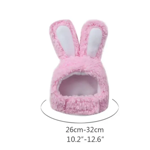 Niedlichen Bären Kaninchen Kapuze Haustier Katze Hund Zubehör Cosplay Katze Hut Winter schöne Neujahr Welpen Kopf bedeckung weichen Samt Haustiere Lieferungen - Image 10