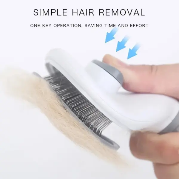 Dog Brush Cat Comb Pet Self Cleaning Hair Remover Brush For Dogs Cats Puppy Kitten Grooming Tools Dog Dematting Comb - Image 13