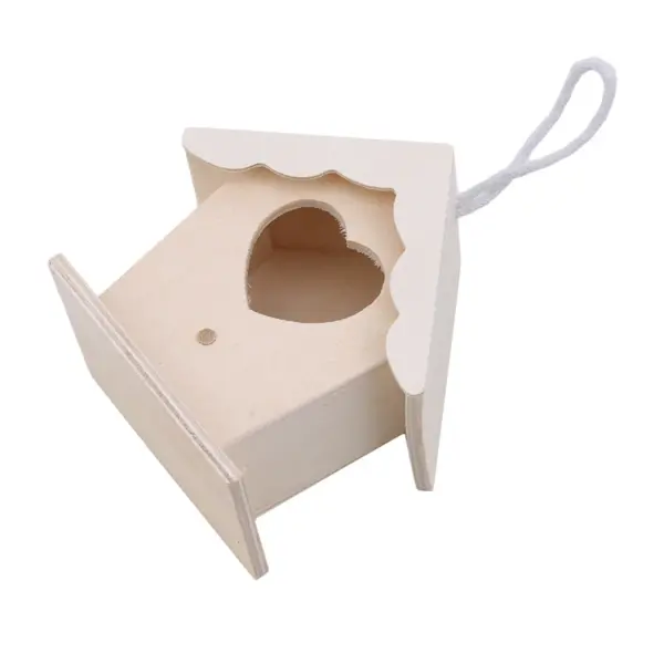 Bird Nest Garden Wooden Bird Cage Outdoor Hanging Birdhouse Box Garden Yard Decoration Pet Accessories Wooden Bird Cages - Image 4