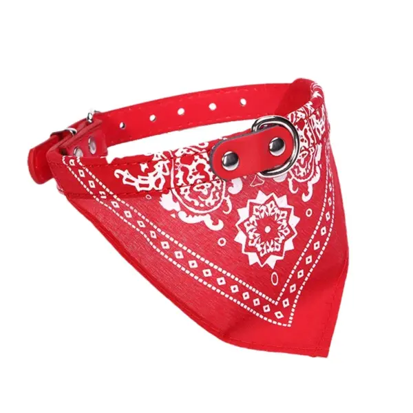 PU-Katzen-Hundehalsband mit Schal für kleine und mittelgroße Hunde, Chihuahua, Corgi, Welpe, verstellbare Halsbänder, Heimtierbedarf, Zubehör für Perros - Image 10