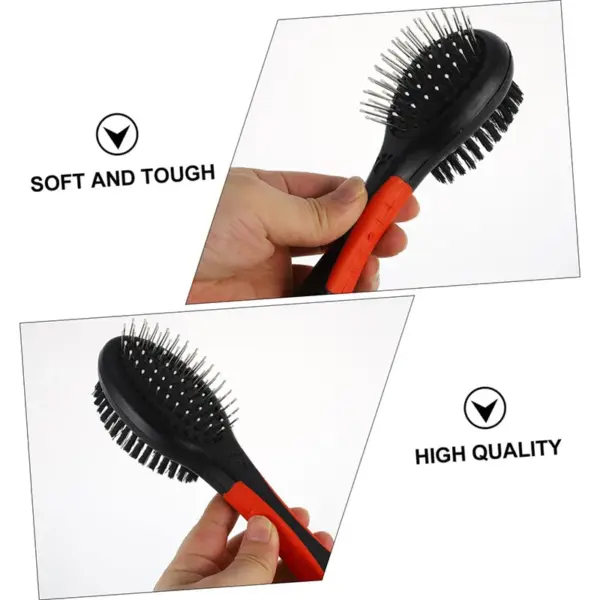 Double Sided Dog Brush Two Sided Pin Bristle Pet Brush Pet Hair Comb Dense Bristle Brush Deshedding Dog Brush Dog Pin Brush - Image 13