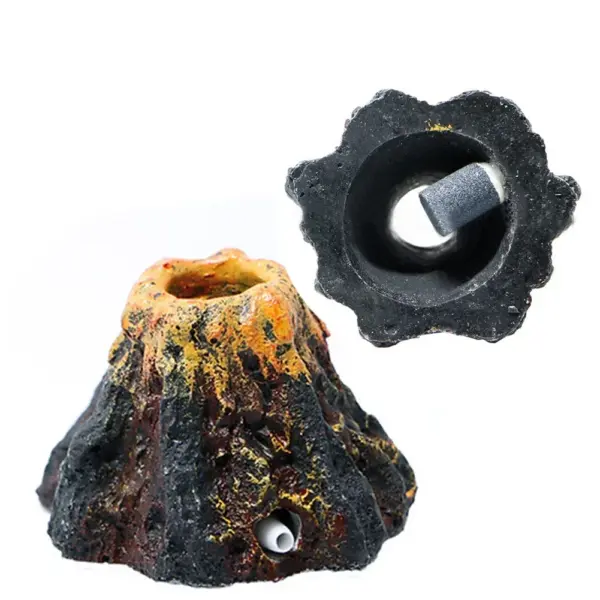 Aquarium Volcanic Bubble Stones Oxygen Pump Fish Tank Decor Bubbling Hiding Cave Resin Aeration Stone Water Quality Silent Aquas - Image 17