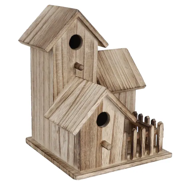 Wooden Birdhouse Small Outdoor Garden Bird Nesting Box Bird House Pet Supplies Decoration for Birds Swallows Parrots - Image 5