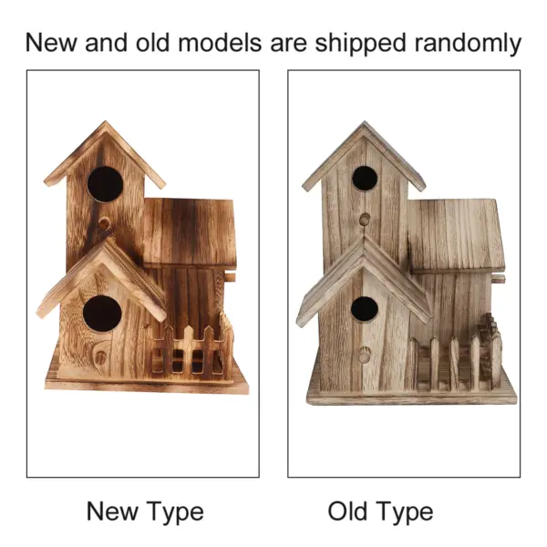 Wooden Birdhouse Small Outdoor Garden Bird Nesting Box Bird House Pet Supplies Decoration for Birds Swallows Parrots - Image 2
