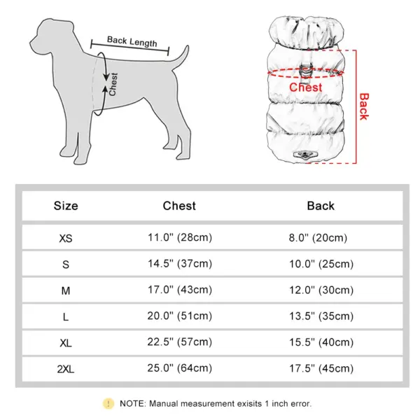 Soft Warm Dog Clothes Winter Padded Puppy Cat Coat Jacket For Small Medium Dogs Chihuahua French Bulldog Poodle Vest Pet Outfit - Image 6