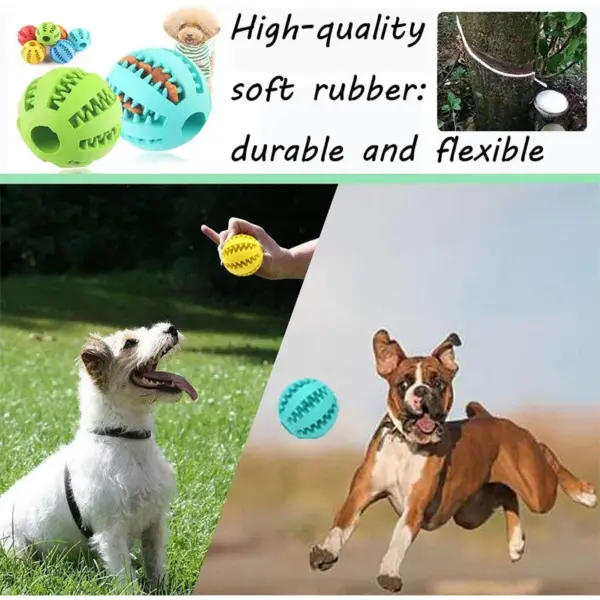 Hund Spielzeug Ball Interaktive Gummi Bälle Welpen Kauen Spielzeug Haustier Zahn Reinigung Ball Katzen Haustiere Lebensmittel Behandeln Feeder Silikon Bälle Spielzeug - Image 17