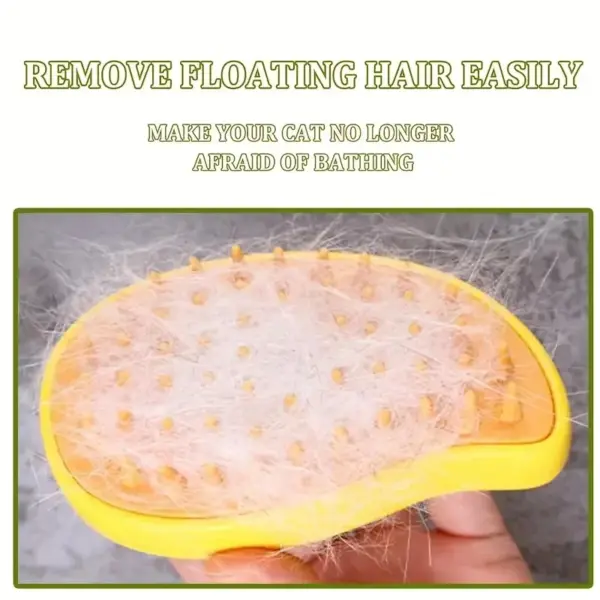 Steamy Dog Brush Electric Spray Cat Hair Brush 3 In1 Dog Steamer Brush for Massage Pet Grooming Removing Tangled and Loose Hair - Image 5