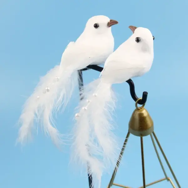 Hot 2pcs Simulation Feather Birds with Clips for Garden Lawn Tree Decor Handicraft Red Birds Figurines Home Decoration - Image 32