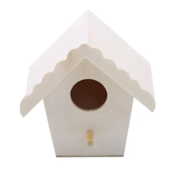 Wooden Mini Bird Cage Outdoor Hanging Birdhouse Box Garden Bird Cages Home Yard Decoration Bird Products Wooden Bird Parrot Nest - Image 5