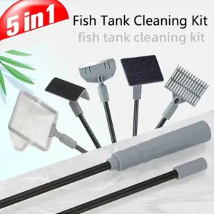 Aquarium Aquarien Reinigungswerkzeuge Kit Algen Tank Reiniger Set Aquarium Reiniger Aquarium Netz Schaber Schwamm Zubehör