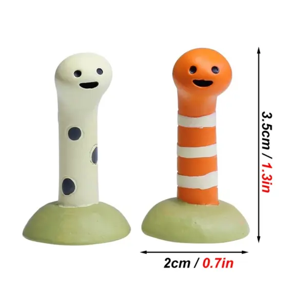 2 Pcs/set Aquarium Decor Accessories Cute Animal Bookshelf Decoration Home Decoration Landscaping Ornament Fish Tank Decoration - Image 3