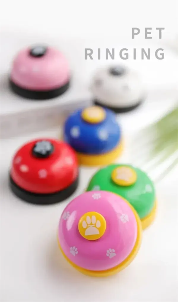 Hunde trainieren Glocken Katze Mahlzeit Glocke Welpen Fütterung Anruf Glocke Kind Hand Fähigkeit Training interaktive Katzen Spielzeug Haustier Training Knopf - Image 15