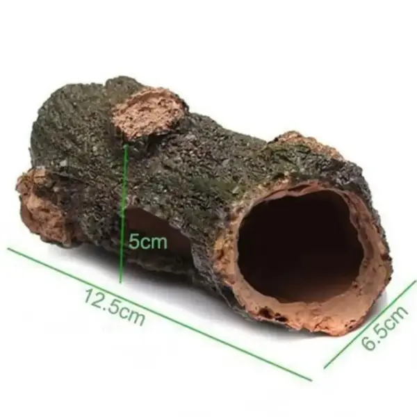 Aquarium Resin Hollow Tree Tunnel Cave Ornament Fish Shrimp Turtle Hiding Shelter Fish Tank Decorations Fishbowl Accessories - Image 6