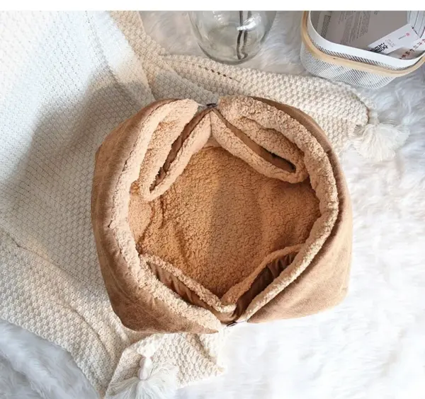 Katzen betten für den Winter warmes Zubehör Kätzchen häuser Hunde bett Korb matte Dinge Kissen Haus Welpen waren Haustier bedarf - Image 16