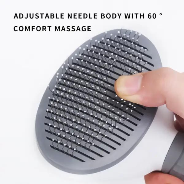 Dog brush, cat brush, self-cleaning pet brush for combing long and short hair dogs, cats, rabbits, etc. to remove loose hair - Image 10