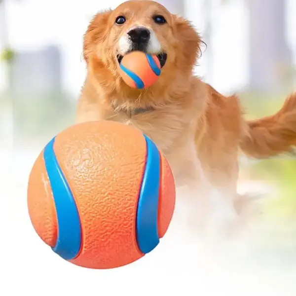 Hundespielzeugball, Hunde-Apportierungsball, Spielzeug, robuster Haustierball, Welpen-Kauspielzeug, fester, elastischer Springball, Haustierzubehör für große, mittelgroße und kleine - Image 9