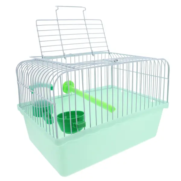 Spacious Bird Carrier for Travel Portable Bird Travel Cage with Perch Food Box Waterer Parrot Outing Carrying Cage Lightweight - Image 7