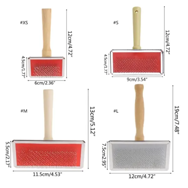 Dog Slicker Brush Pet Cleaning Brush for Pet Small Large Dog Pet Hair - Image 2