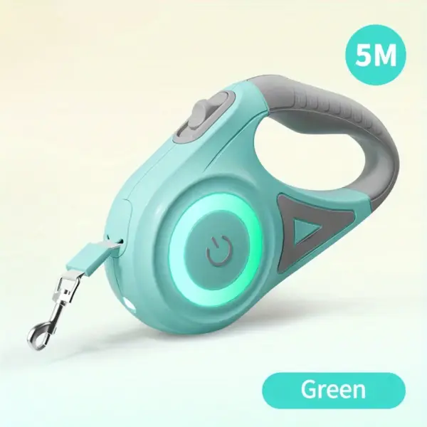 Retractable Dog Leash with Flashlight   Front Safety Led Light  360°Tangle Free Training Leash - Image 7