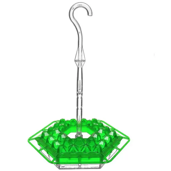 1pc Wild Bird Feeder Hanging Hexagonal Bird Feeder with Hook Hummingbird Feeder Garden Bird Feeder Pet Forest Water Dispenser - Image 5