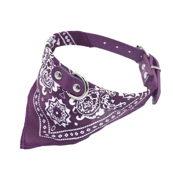 PU-Katzen-Hundehalsband mit Schal für kleine und mittelgroße Hunde, Chihuahua, Corgi, Welpe, verstellbare Halsbänder, Heimtierbedarf, Zubehör für Perros - Image 12