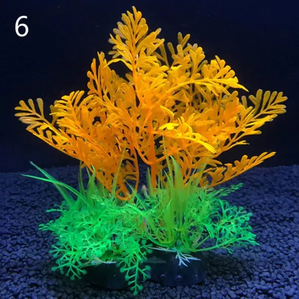 12 Kinds Artificial Aquarium Decor Plants Water Weeds Ornament Aquatic Plant Fish Tank Grass Decoration Accessories 14cm - Image 12