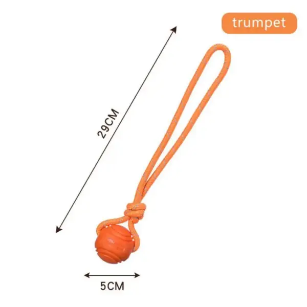 Hundeball-Spielzeug, federnde Gummiball, Kauspielzeug, Haustier-Hunde-Spielzeugball mit Schnur, interaktives Spielzeug für große Hunde, Welpen-Spiele, Spielzeug - Image 12