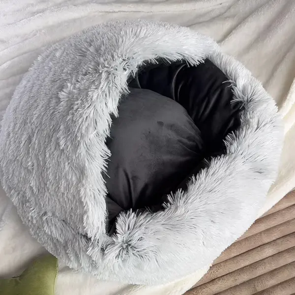 Vier Jahreszeiten Universal Katze Halb Geschlossenes Katzennest Kleines Hundest Anti-Rutsch-Design Bequemes Schlafnest Haustier Warme Lieferungen - Image 6