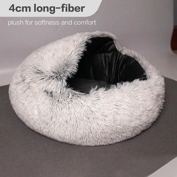 Vier Jahreszeiten Universal Katze Halb Geschlossenes Katzennest Kleines Hundest Anti-Rutsch-Design Bequemes Schlafnest Haustier Warme Lieferungen - Image 4