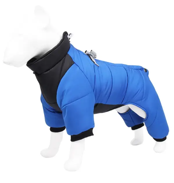 Dog Clothes Four Feet Clothing Warm Winter Coat Reflective Rainproof Dog Clothes Windproof Overall for Dogs Pet Cotton Clothes - Image 19