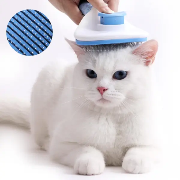 Dog brush, cat brush, self-cleaning pet brush for combing long and short hair dogs, cats, rabbits, etc. to remove loose hair - Image 13