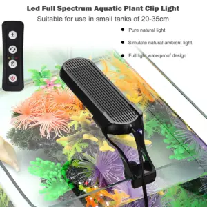 Aquarium Led mit Timer Lichter Für Aquarium Volle Spektrum Aquarium Licht LED Lampe für Wasser Pflanzen USB Aquatische Lampe Licht