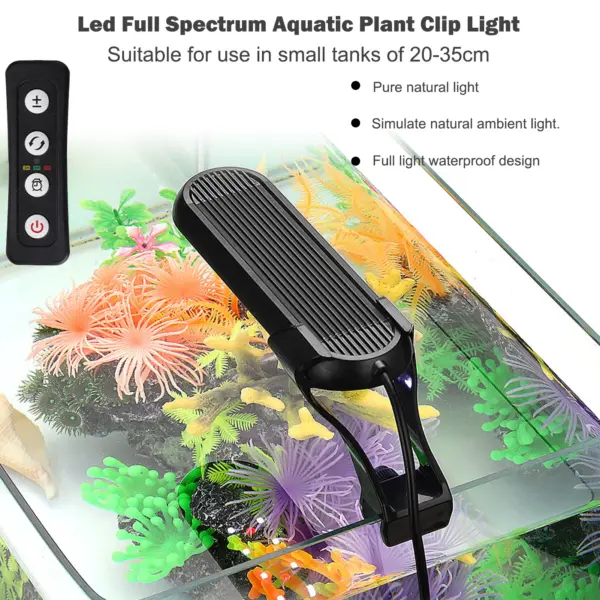 Aquarium Led mit Timer Lichter Für Aquarium Volle Spektrum Aquarium Licht LED Lampe für Wasser Pflanzen USB Aquatische Lampe Licht