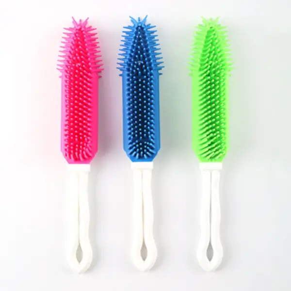 Dog Bathing Massage Brush Puppy Grooming Hair Remover Shower Combs Dog Soft Long Handle Bath Brush Cat Cleaning Accessories ﻿ - Image 6