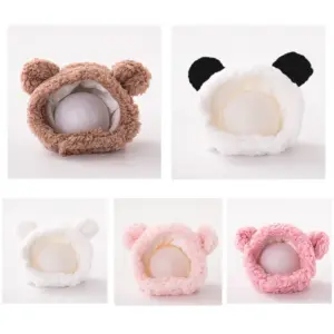 Niedlichen Bären Kaninchen Kapuze Haustier Katze Hund Zubehör Cosplay Katze Hut Winter schöne Neujahr Welpen Kopf bedeckung weichen Samt Haustiere Lieferungen