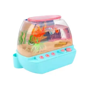 Creative Artificial Aquarium Toy Cartoon Lovely Mini Simulation Fish Tank with Music Electric Music Interactive Aquarium Toys