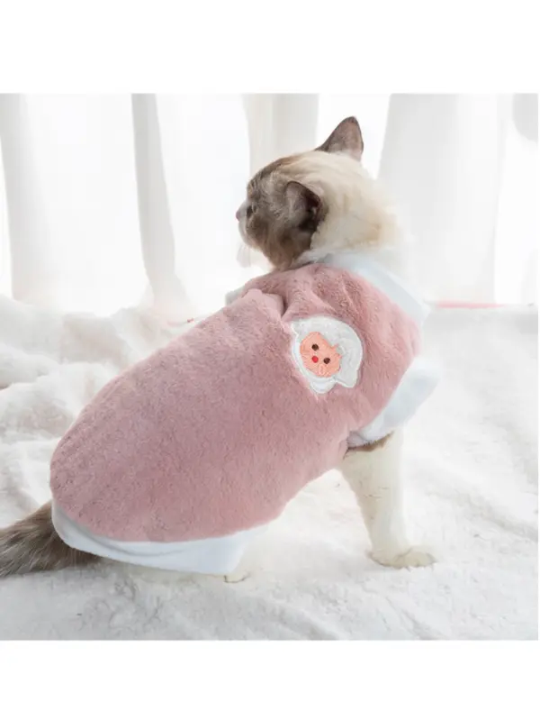 Soft Cat Clothes For Small Medium Dog Cats Pets Warm Kittens Clothes for Winter Kitten Small Kitten Stuff Clothing Vests - Image 13