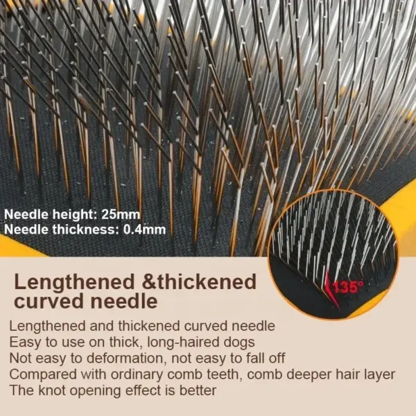 Pet Slicker Brush For Dog Dematting Removal Remover Slicker Tool Dog Brush Pet Cleaning Grooming Cat Hair Comb - Image 3