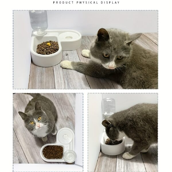 1pc Two-in-One Automatic Pet Feeder For Cats And Dogs - Convenient Food And Water Dispenser Christmas Gift - Image 10