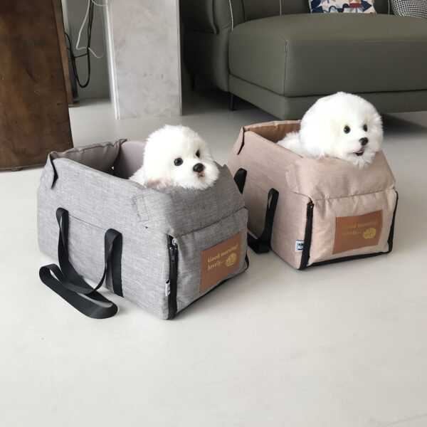 Portable Pet Cat Seat Elevated Car Seat For Dog Armrest For Small Dog Cat Waterproof Dog Carrier Safety Travel Bag Dog Accessories - Image 4