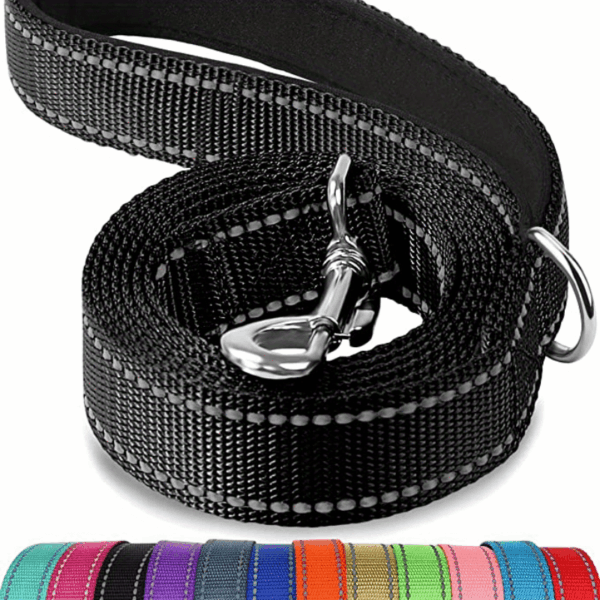 Safe and Comfortable Reflective Double-Sided Dog Leash for Walking and Training - Image 3