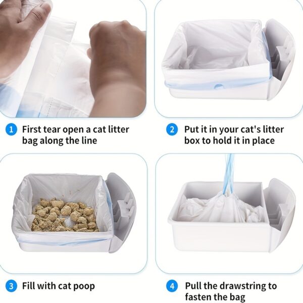 100pcs Portable Cat Litter Disposal Bags - Easy Cleanup for Self-Cleaning Litter Boxes - Image 6