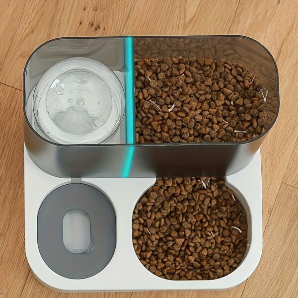 2-in-1 Large Capacity 2.8L Automatic Pet Feeder and Water Dispenser for Cats and Dogs - Transparent Design - Image 9